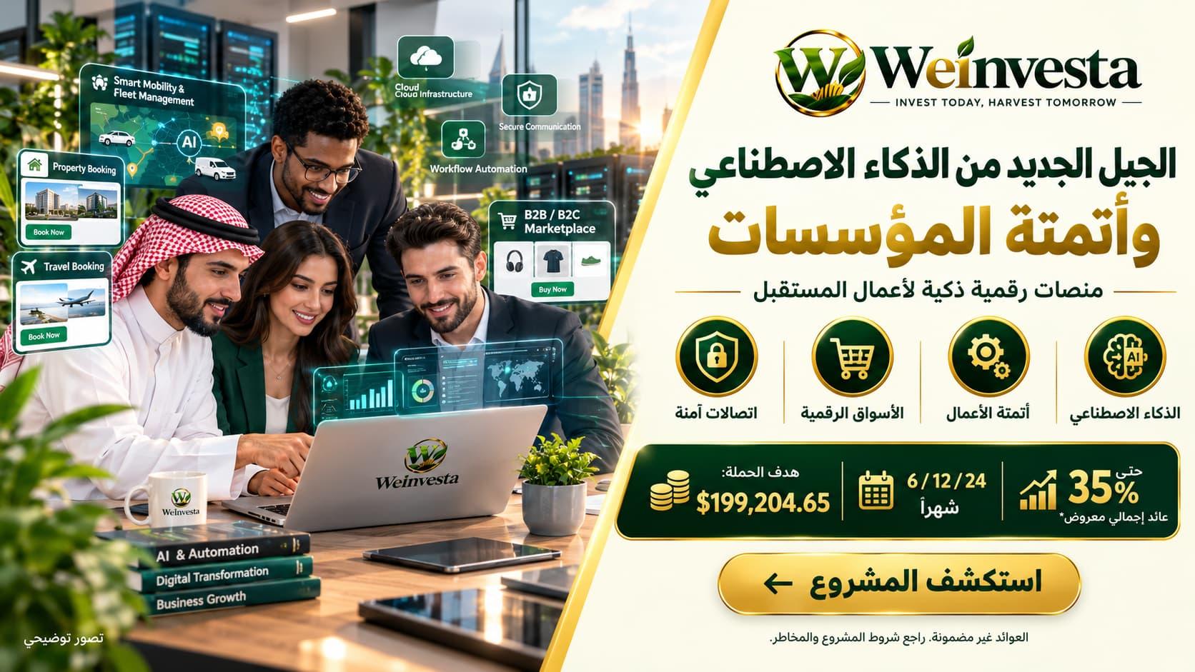 الجيل الجديد من الذكاء الاصطناعي وأتمتة المؤسسات | WeInvesta