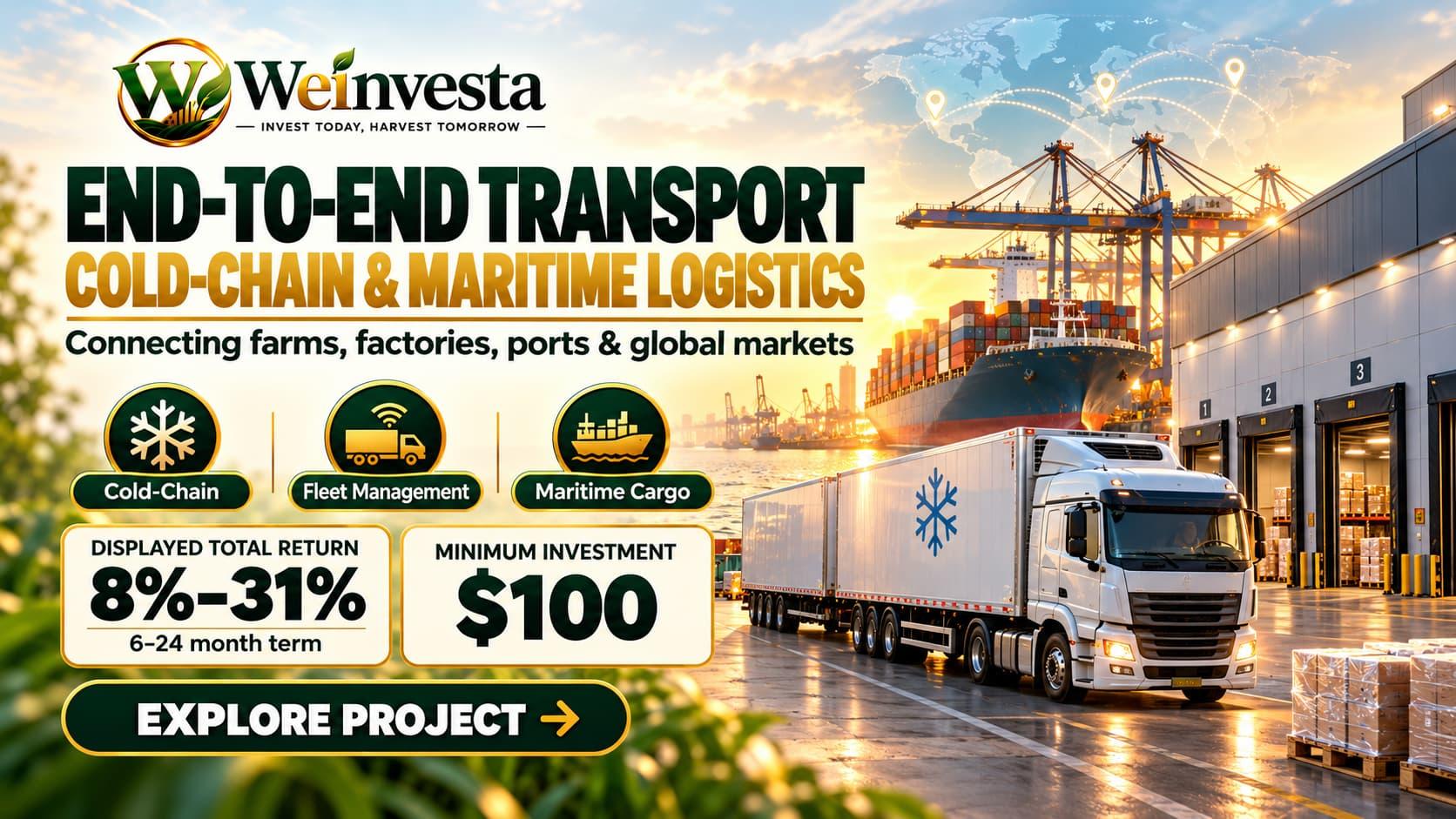 Transport, Cold-Chain & Maritime Logistics Investment | Weinvesta