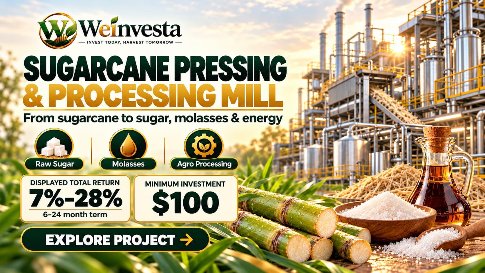 Sugarcane Pressing & Processing Mill: Building an Integrated Sugar Value Chain