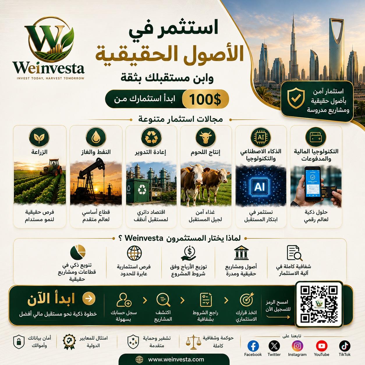 استثمر في الأصول الحقيقية ونوّع محفظتك مع