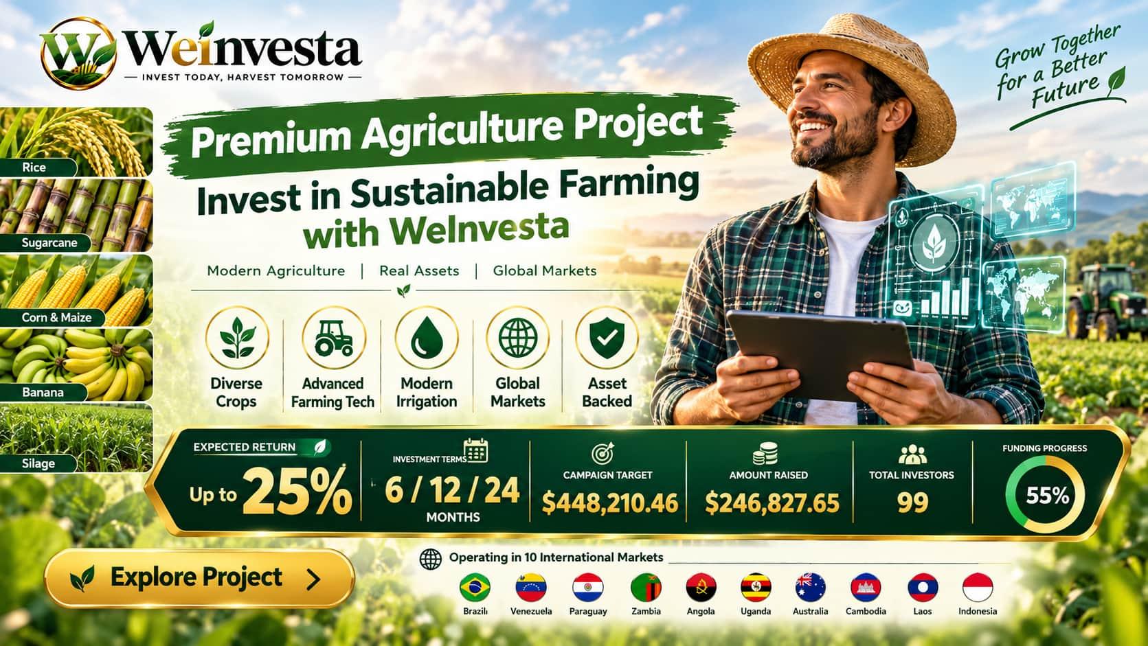 Invest in Sustainable Farming with WeInvesta