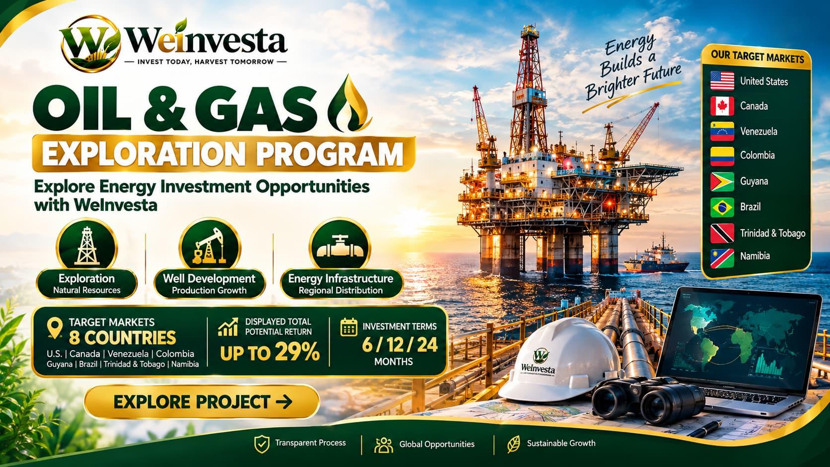 Oil & Gas Exploration Program | WeInvesta