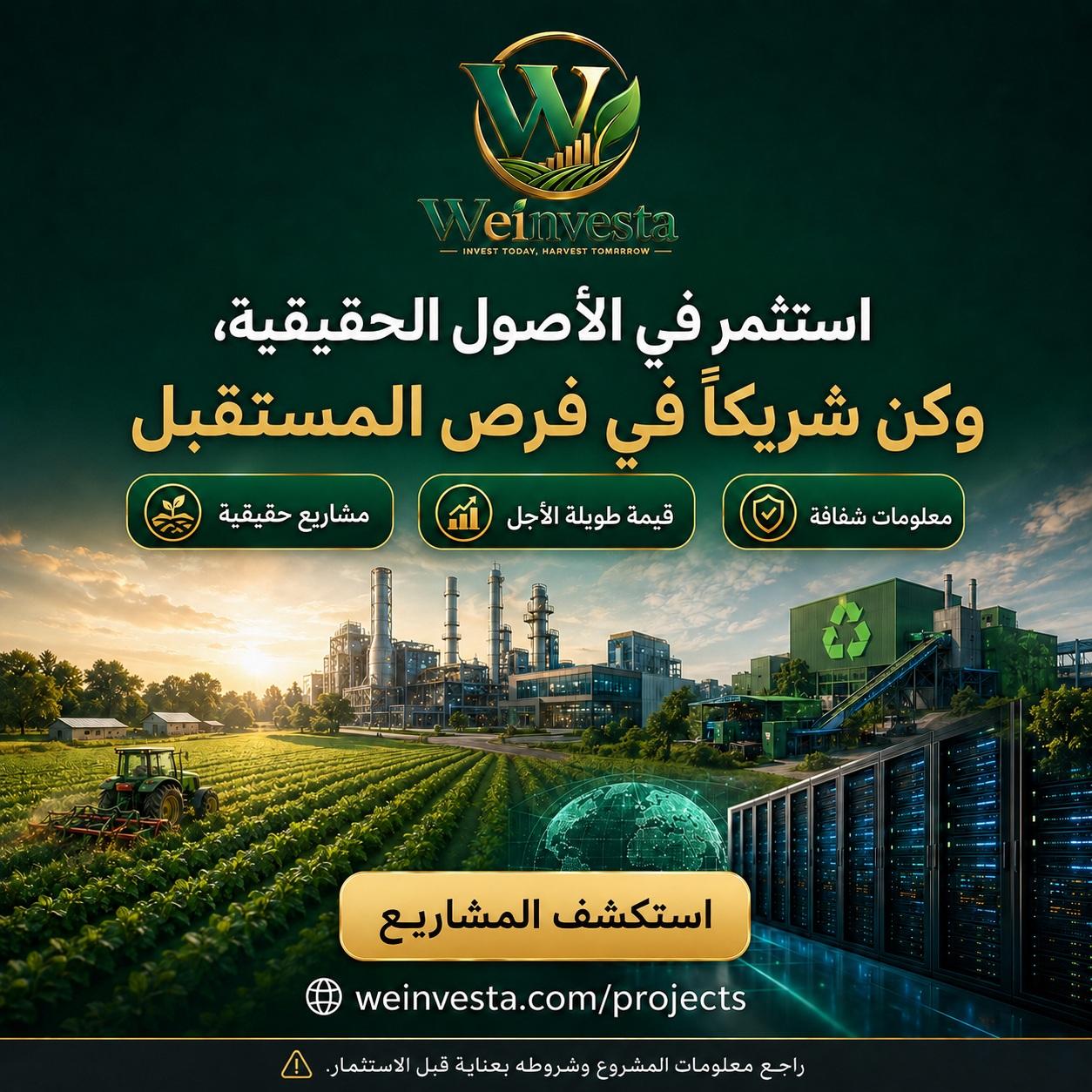 الاستثمار في الأصول الحقيقية | استكشف فرص المستقبل مع WeInvesta