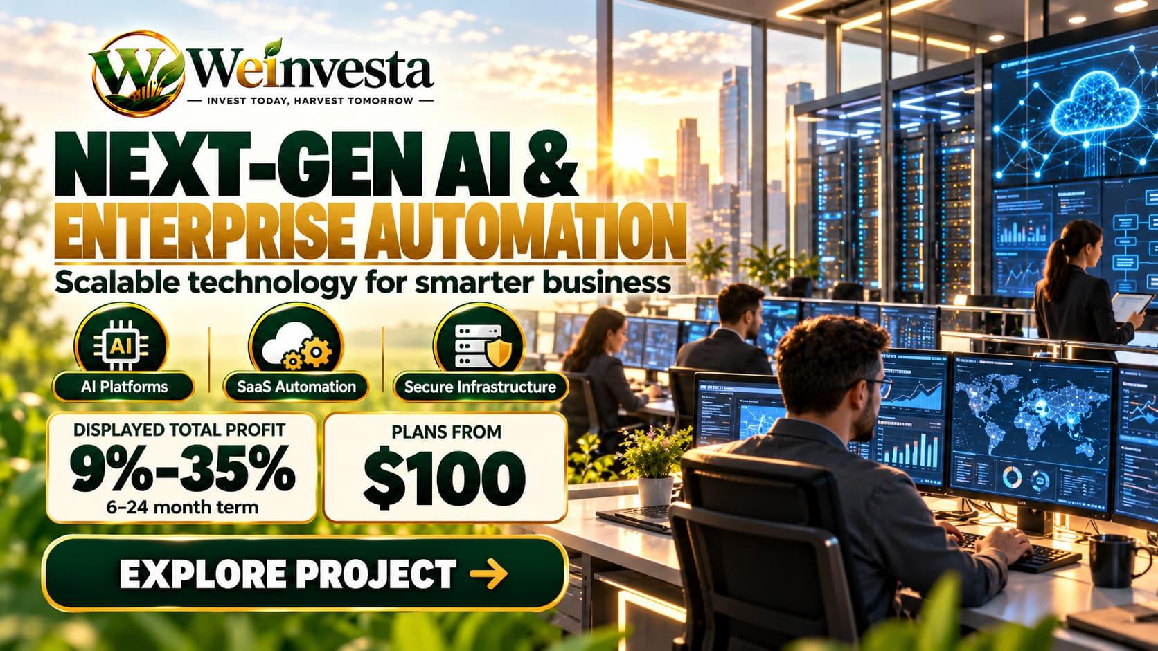 Next-Gen AI & Enterprise Automation Investment Project | Weinvesta