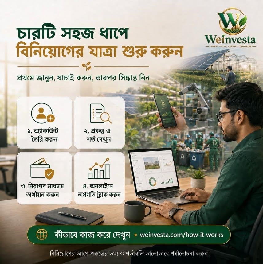চারটি সহজ ধাপে শুরু করুন আপনার বিনিয়োগের যাত্রা